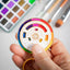 Spinning Color Wheel . Enamel Keychain