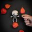 Kit de crochet d'Halloween . Skully le Skeleton . porte-clés / bijou de sac