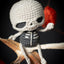 Halloween Crochet Pattern . Skeleton Skully