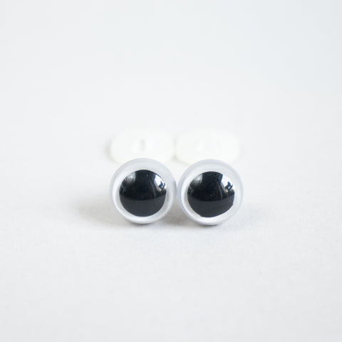 Safety Toy Eyes . White 12mm