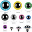 Safety Eyes . Sparkling 3D Glitter . Sizes 10-20mm