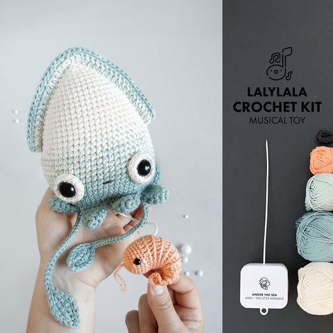 Kit de Crochet . Calmar Seamus . Jouet Musical