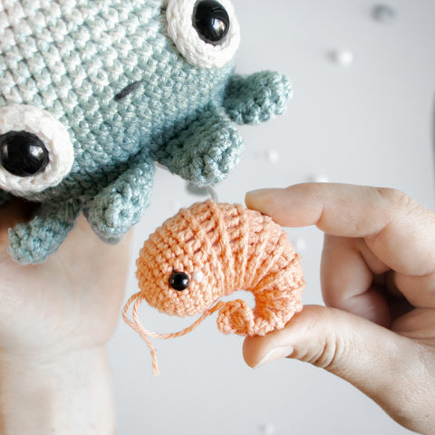 Crochet Pattern . Squid Seamus . Musical Toy