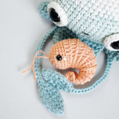 Häkelset . Tintenfisch Seamus . Amigurumi Spieluhr