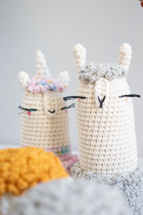 Llama Crochet Pattern "Karl Llamafeld" . Lalylala for We Are Knitters