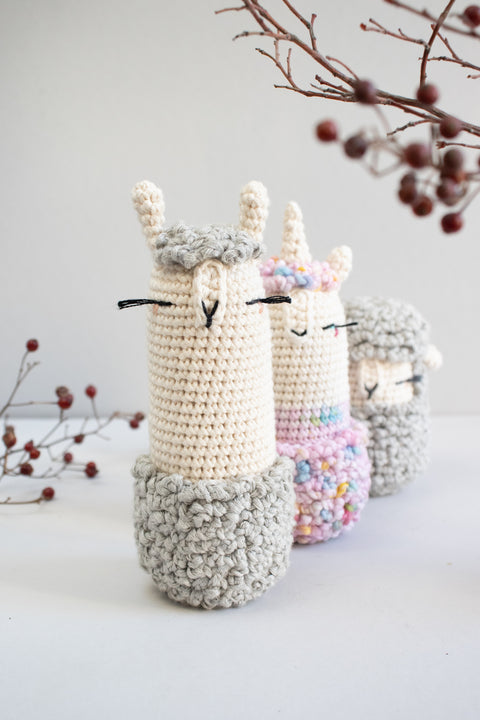 Llama Crochet Pattern "Karl Llamafeld" . Lalylala for We Are Knitters