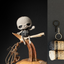Kit de crochet d'Halloween . Skully le Skeleton . porte-clés / bijou de sac