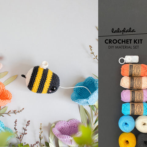 Crochet Kit . Buzzing Bumble Bee . Vibrating Sensory Toy