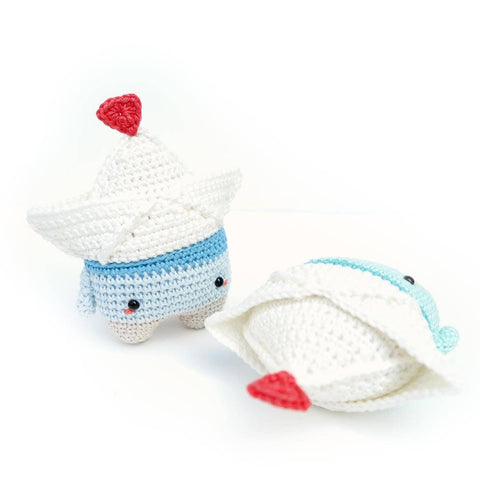 Amigurumi Crochet Pattern . Paperboat Fiete