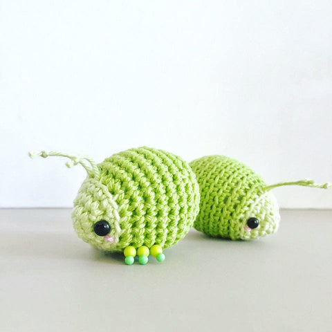 Amigurumi Crochet Pattern . Ladybug and Aphids Lifecycle
