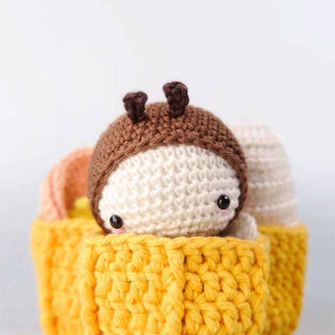 Amigurumi Crochet Kit . Bee Lifecycle Playset