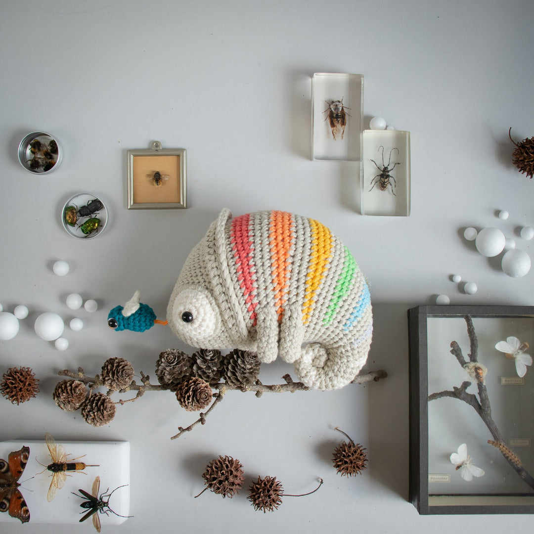 Crochet Pattern . Chameleon Conrad . Musical Toy – Lalylala Amigurumi