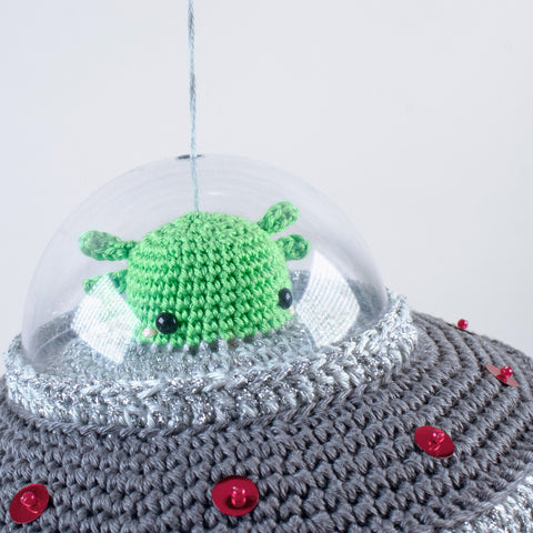 Crochet Kit . Flying Saucer UFO