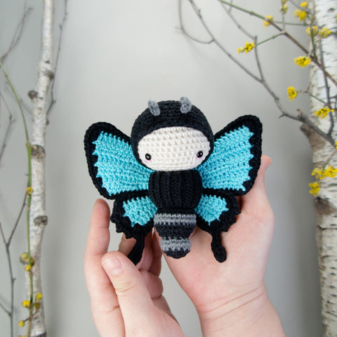 Amigurumi Crochet Kit . Ulysses Butterfly