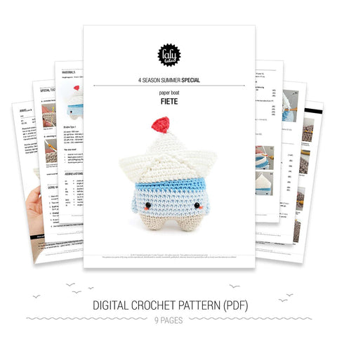 Kit de Crochet . Bateau en Papier Fiete