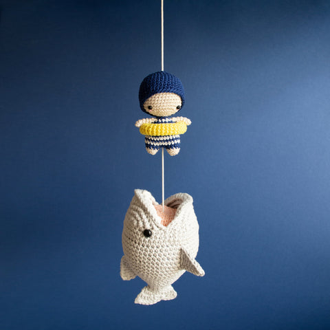 Crochet Kit . Big Fish . Musical Toy