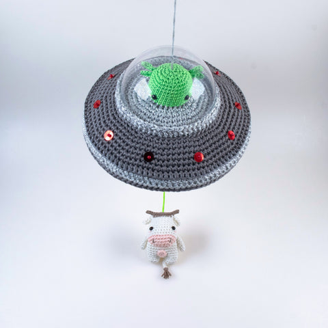Crochet Kit . Flying Saucer UFO