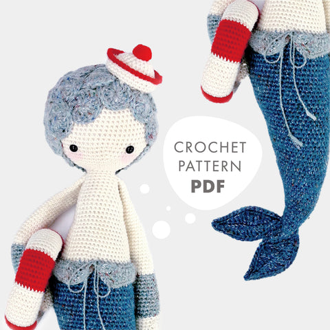 Amigurumi Crochet Pattern . Mici the Mermaid