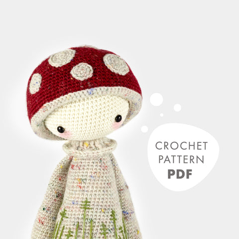 Crochet Pattern . Paul the Toadstool