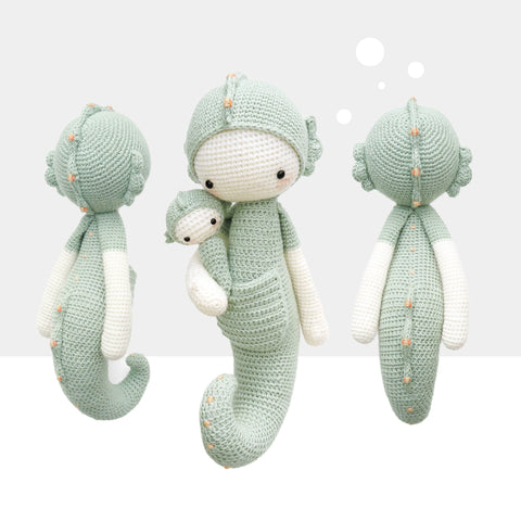 Amigurumi Crochet Pattern . Sepp the Seahorse