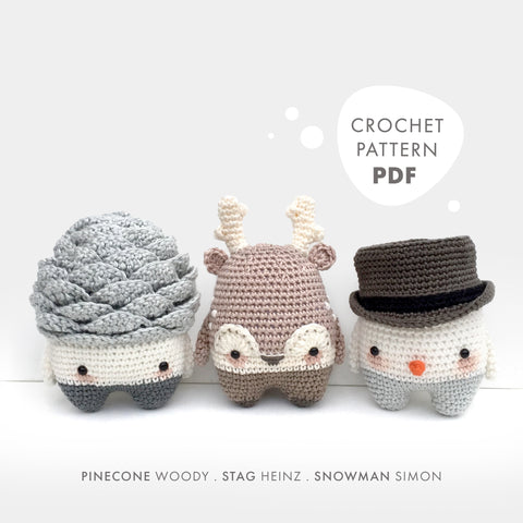 Crochet Kits - Amigurumi Christmas Kit Snowman