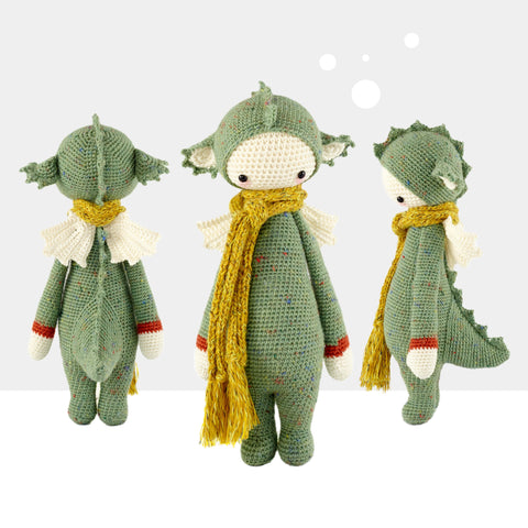 Amigurumi Crochet Pattern . Dirk the Dragon