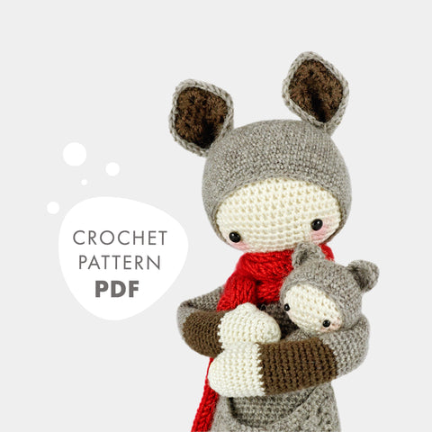 Amigurumi Crochet Pattern . Kira the Kangaroo