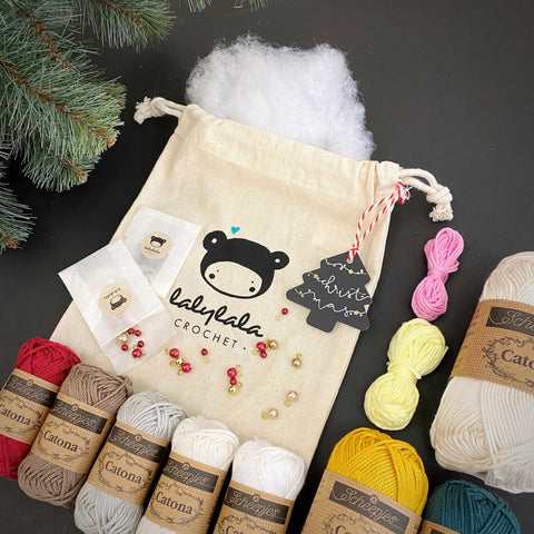 Amigurumi Crochet Kit . Christmas I