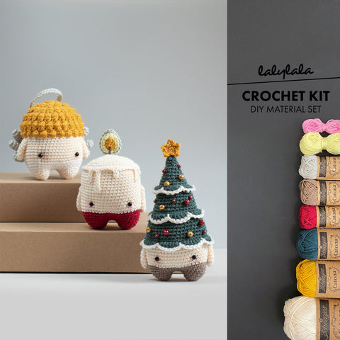 Amigurumi Crochet Kit . Christmas I
