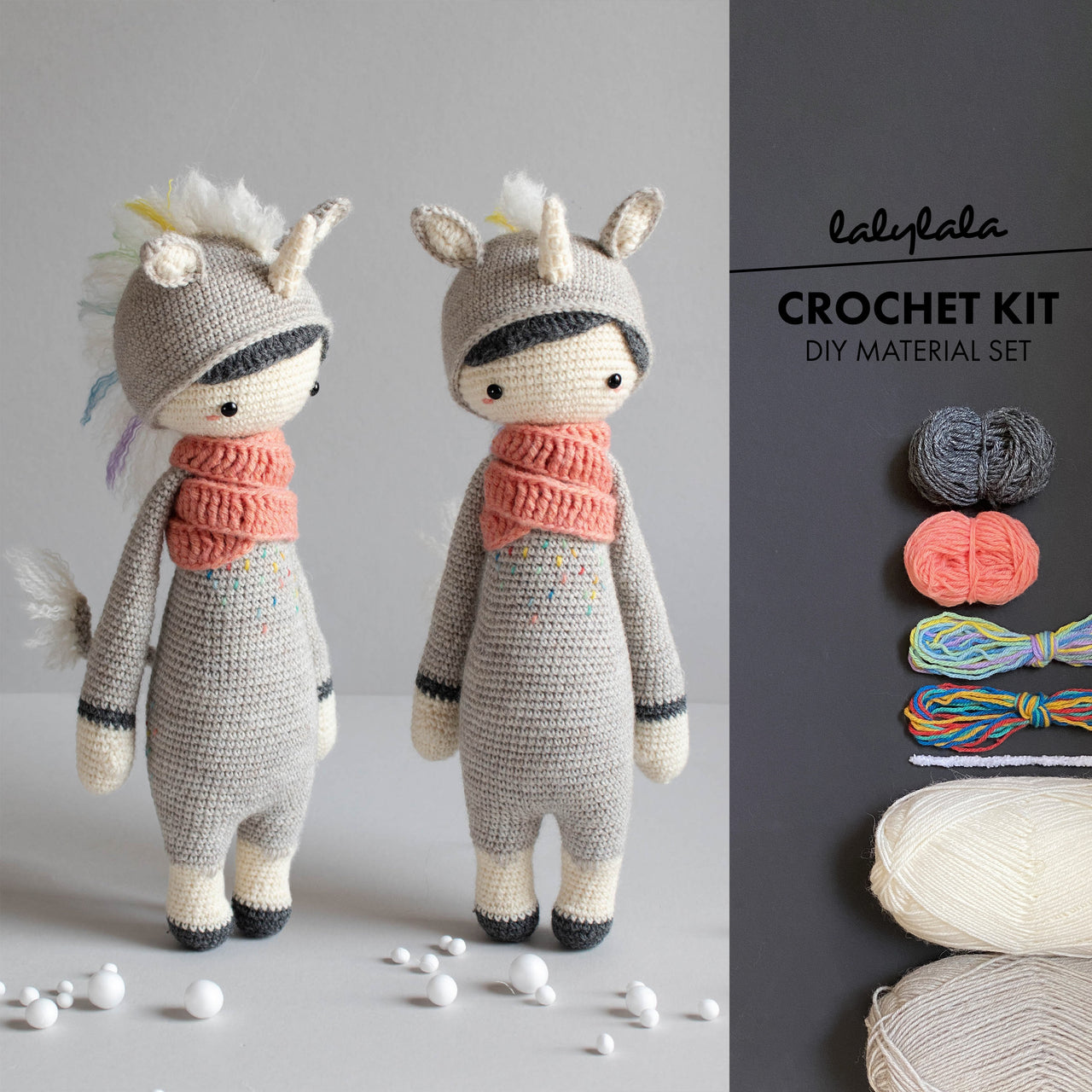 Crochet Kit . Unicorn Yumi Lalylala Amigurumi