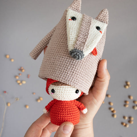 Crochet Pattern . Little Red Riding Hood . Matyoshka