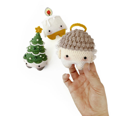 Crochet Kit Lalylala Seasons CHRISTMAS 2 Amigurumi Diy Poinsettia, X-mas  Elf, Pixie, Bauble Ornament, Cute Tree Decoration, Festive 